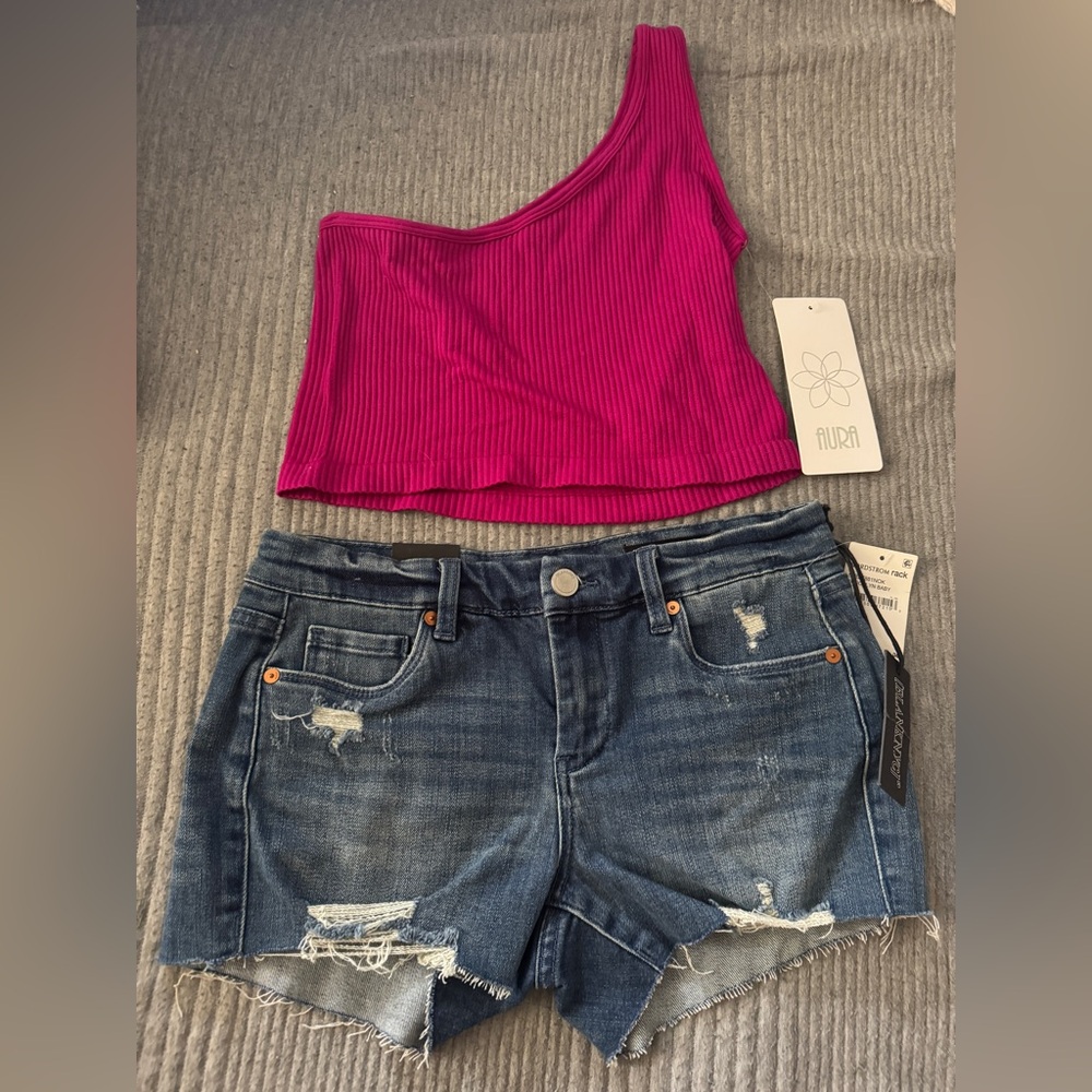 BUY 1 GET 1 FREE!!!! BOTH NWT Blank NYC Blue Denim Jeans and Pink Top set